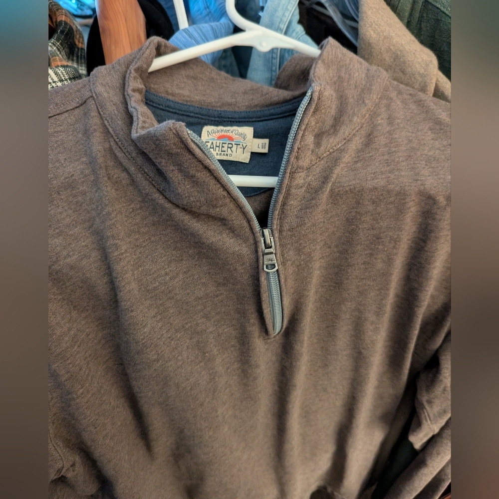Faherty Brand Men’s Bundle: Sun Pocket Tee, Quarter-Zip Pullover & Lounge Pants